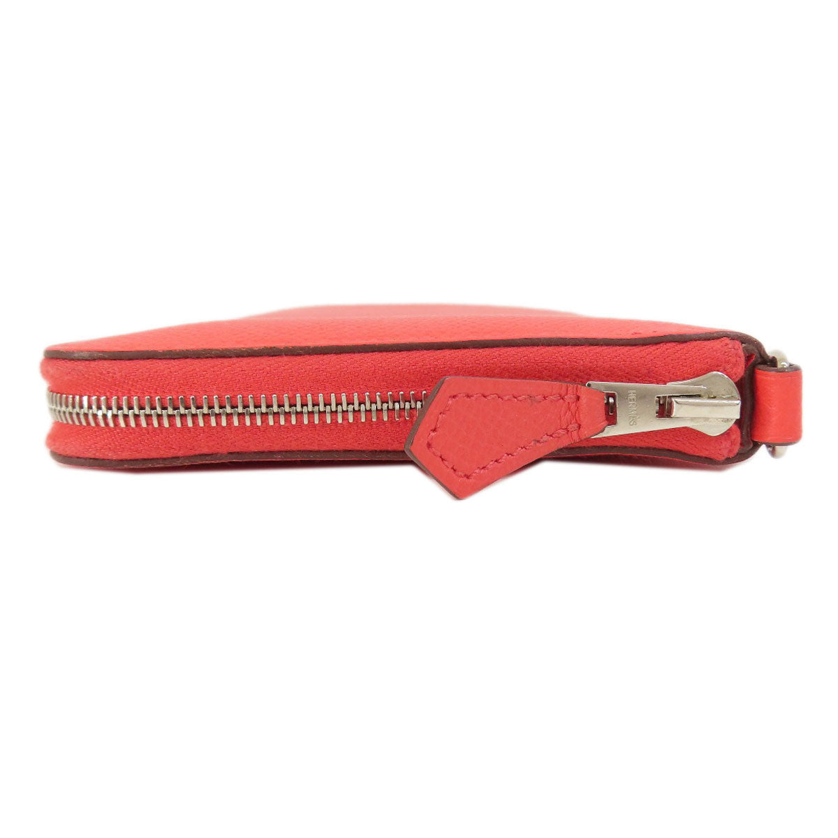 HERMES Long Wallet Purse Epsom Red Azap Classic