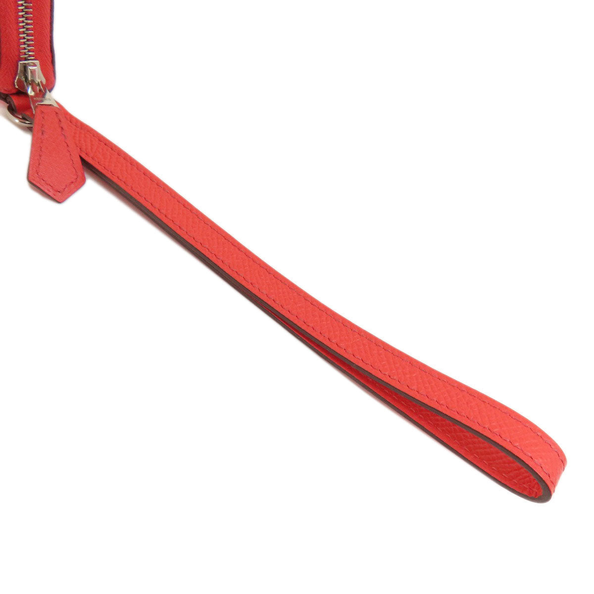 HERMES Long Wallet Purse Epsom Red Azap Classic