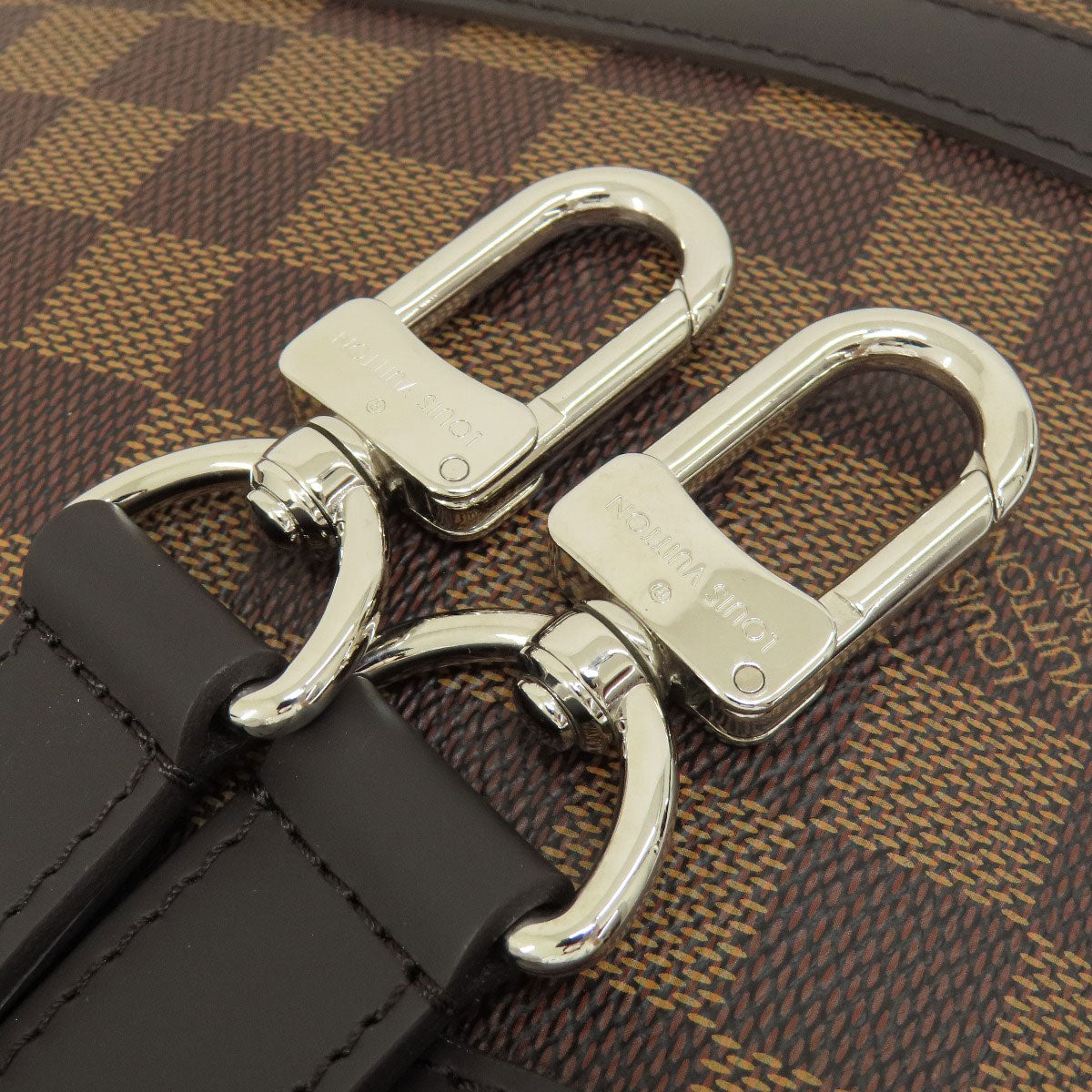 LOUIS VUITTON Business bag N41466 Damier canvas Brown Porto Document Voyage PM Damier Ebene Women Used