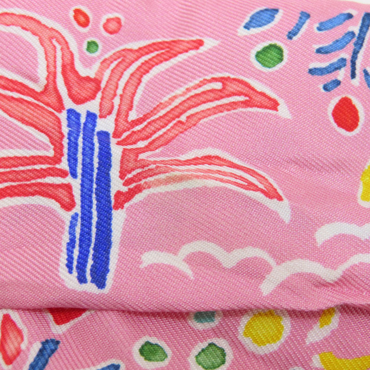 HERMES scarf silk pink Twilly Women Used
