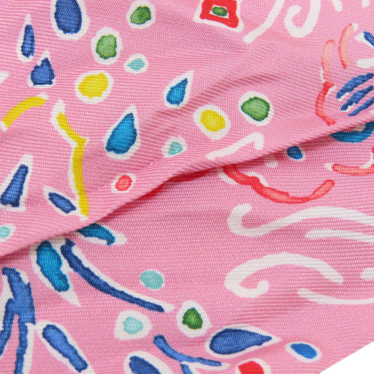HERMES scarf silk pink Twilly Women Used