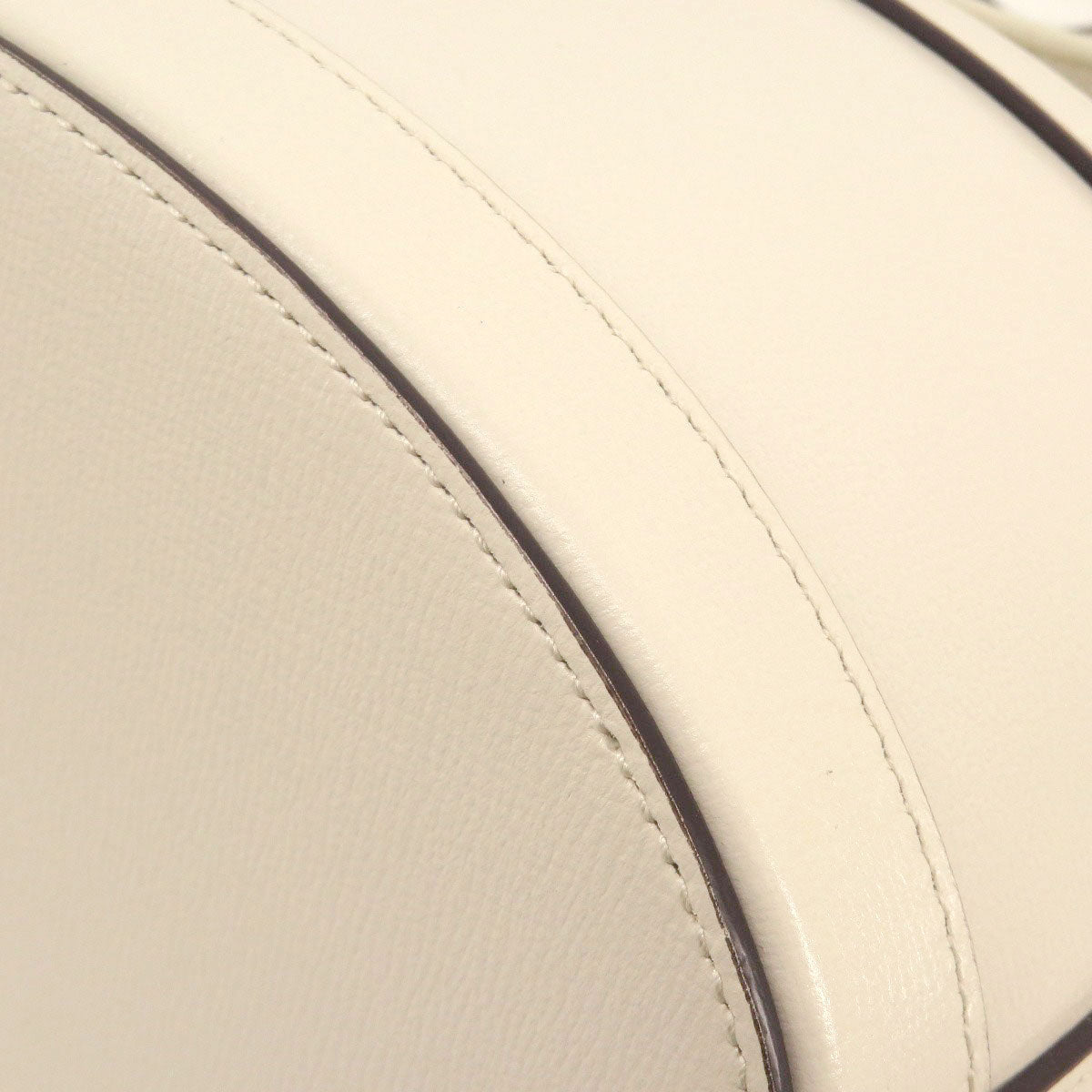GUCCI Tote Bag 602118 leather white Horsebit Bucket Bag Women Used