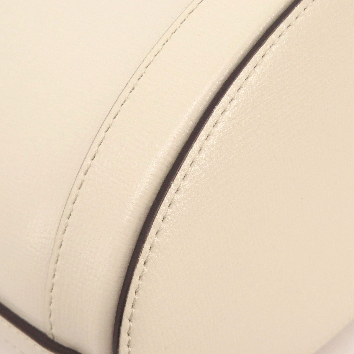 GUCCI Tote Bag 602118 leather white Horsebit Bucket Bag Women Used