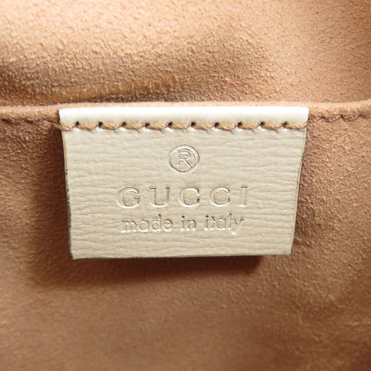 GUCCI Tote Bag 602118 leather white Horsebit Bucket Bag Women Used