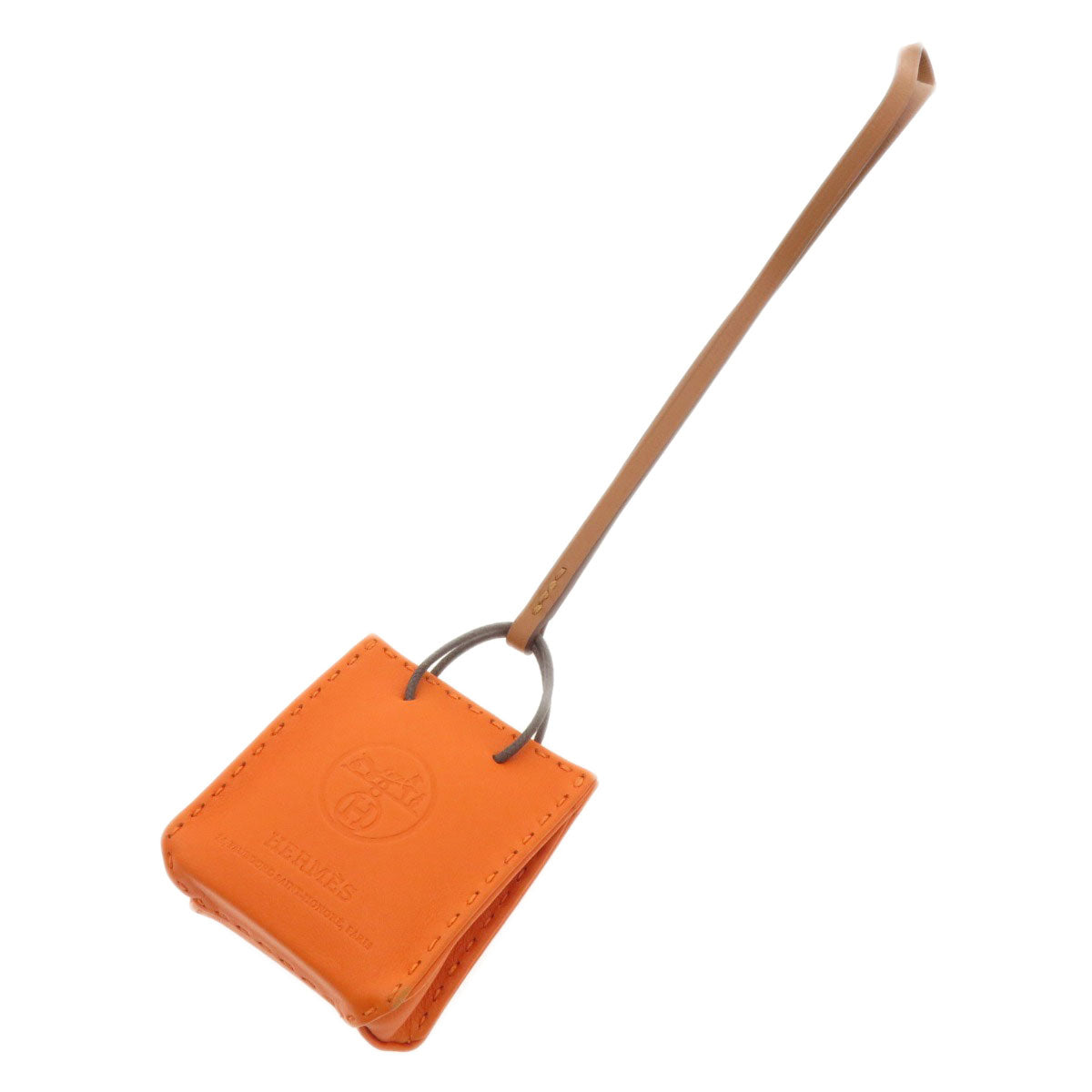 HERMES key ring Anemiro Orange Sac Orange Who Orange Women Used