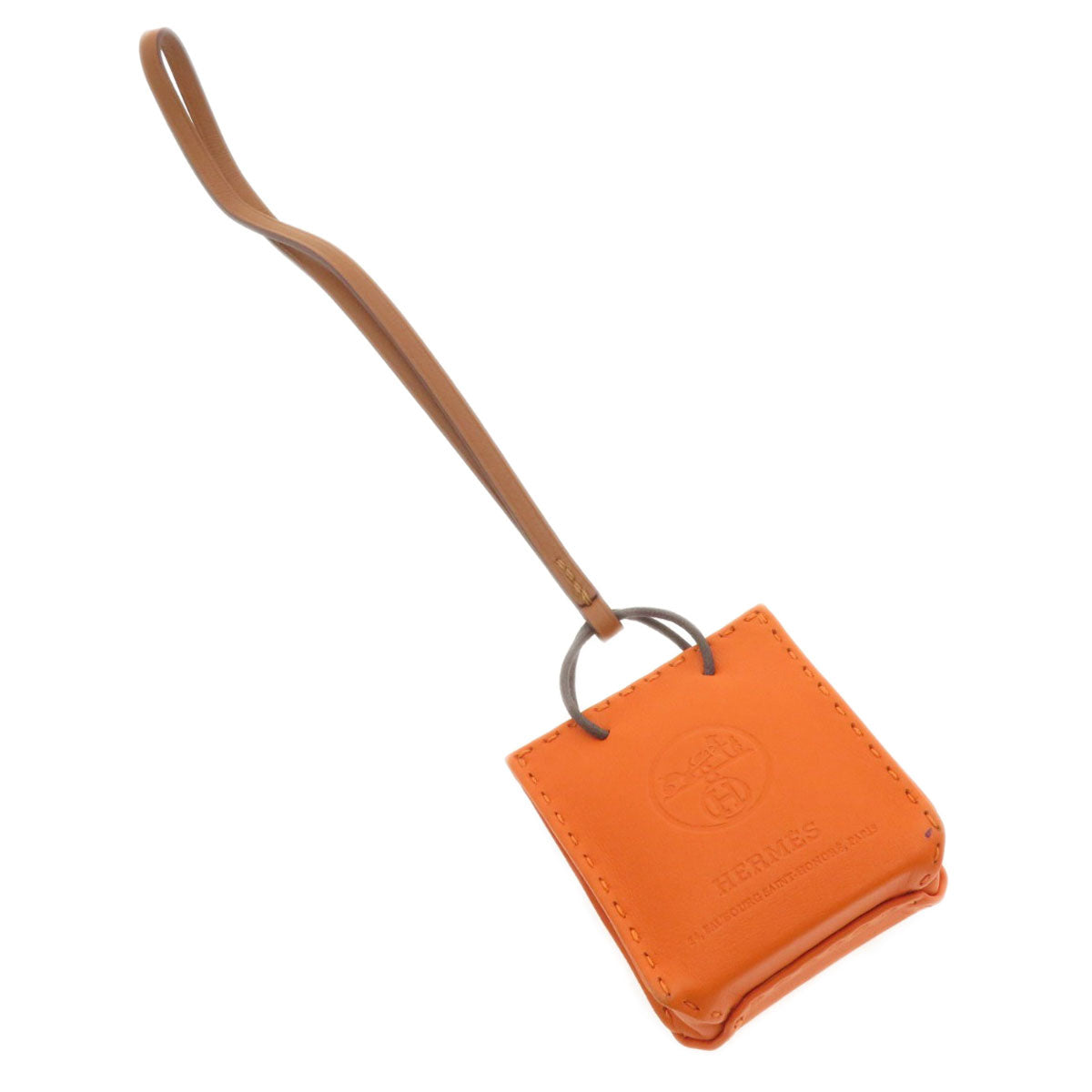 HERMES key ring Anemiro Orange Sac Orange Who Orange Women Used
