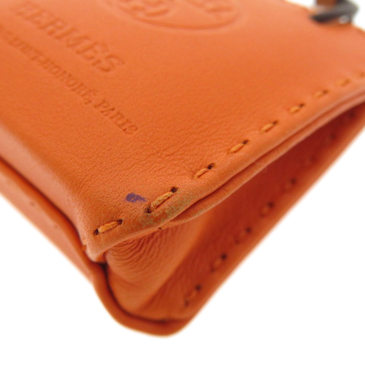 HERMES key ring Anemiro Orange Sac Orange Who Orange Women Used