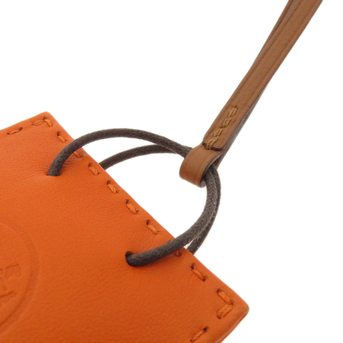HERMES key ring Anemiro Orange Sac Orange Who Orange Women Used