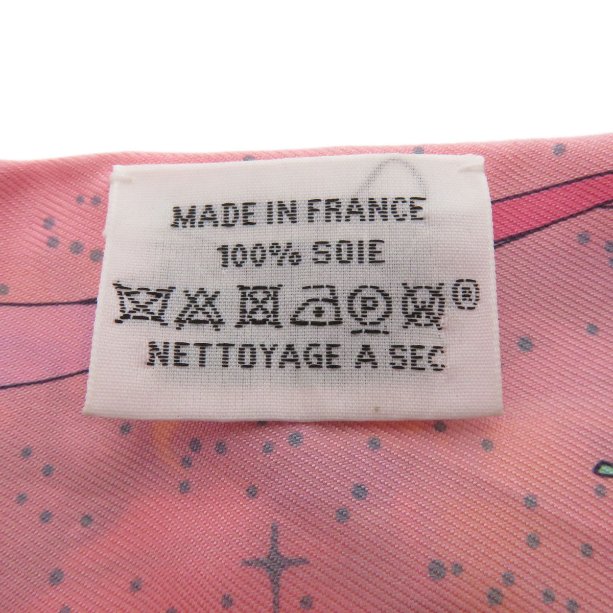 HERMES scarf silk pink Twilly Women Used