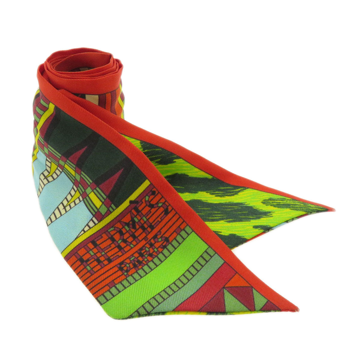 HERMES scarf silk multicolor Twilly Women Used