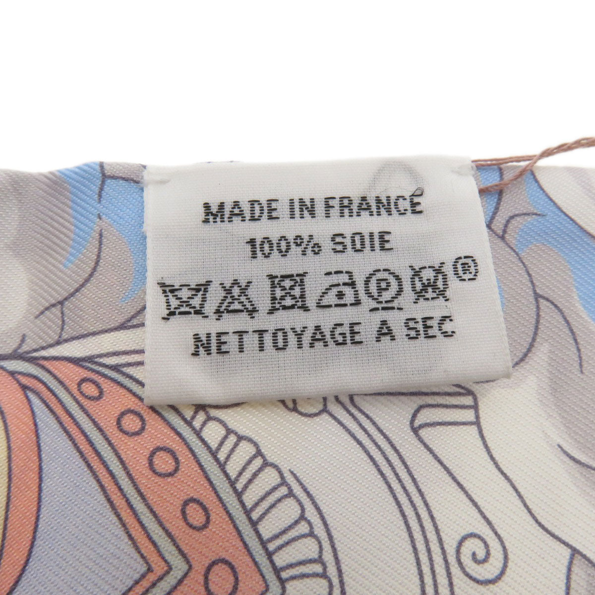 HERMES scarf silk Brown Twilly Women Used