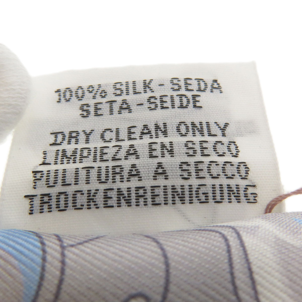 HERMES scarf silk Brown Twilly Women Used