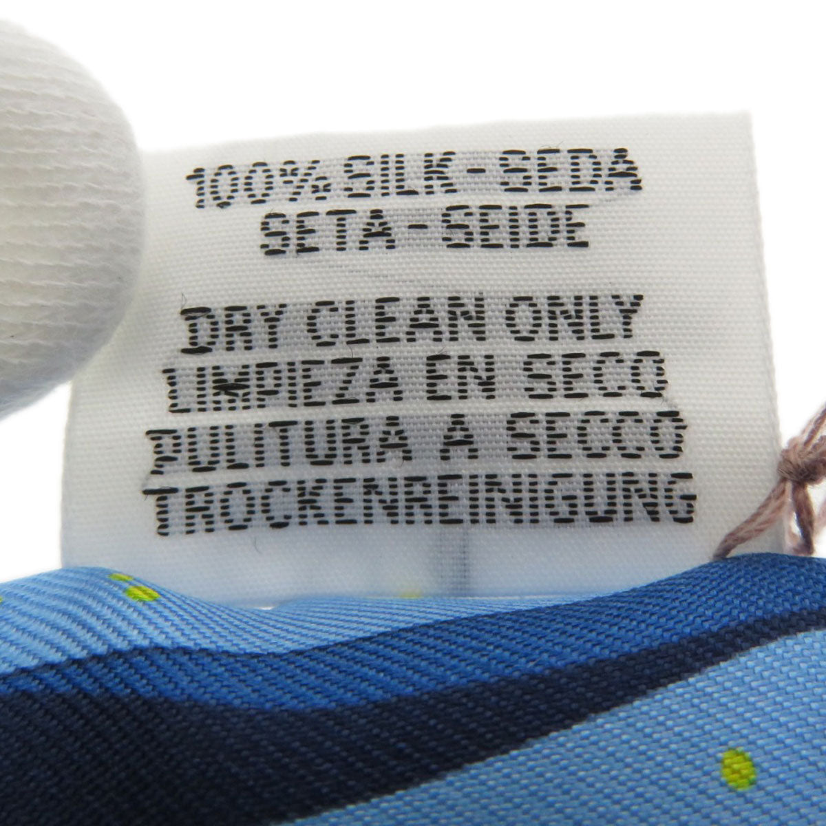 HERMES scarf silk blue Twilly Women Used