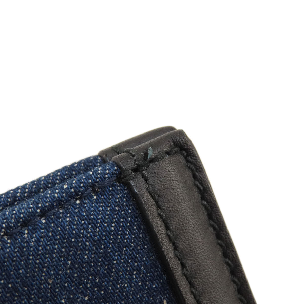 GUCCI Tote Bag 456545 denim blue Tiger embroidery Women Used