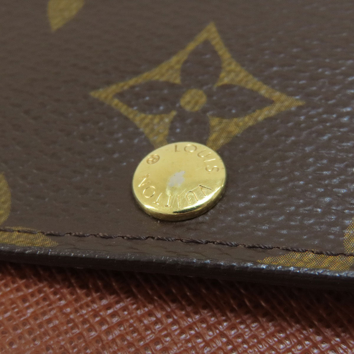 LOUIS VUITTON Bifold Wallet M60402 Monogram canvas Brown Portefeuille Anais Women Used