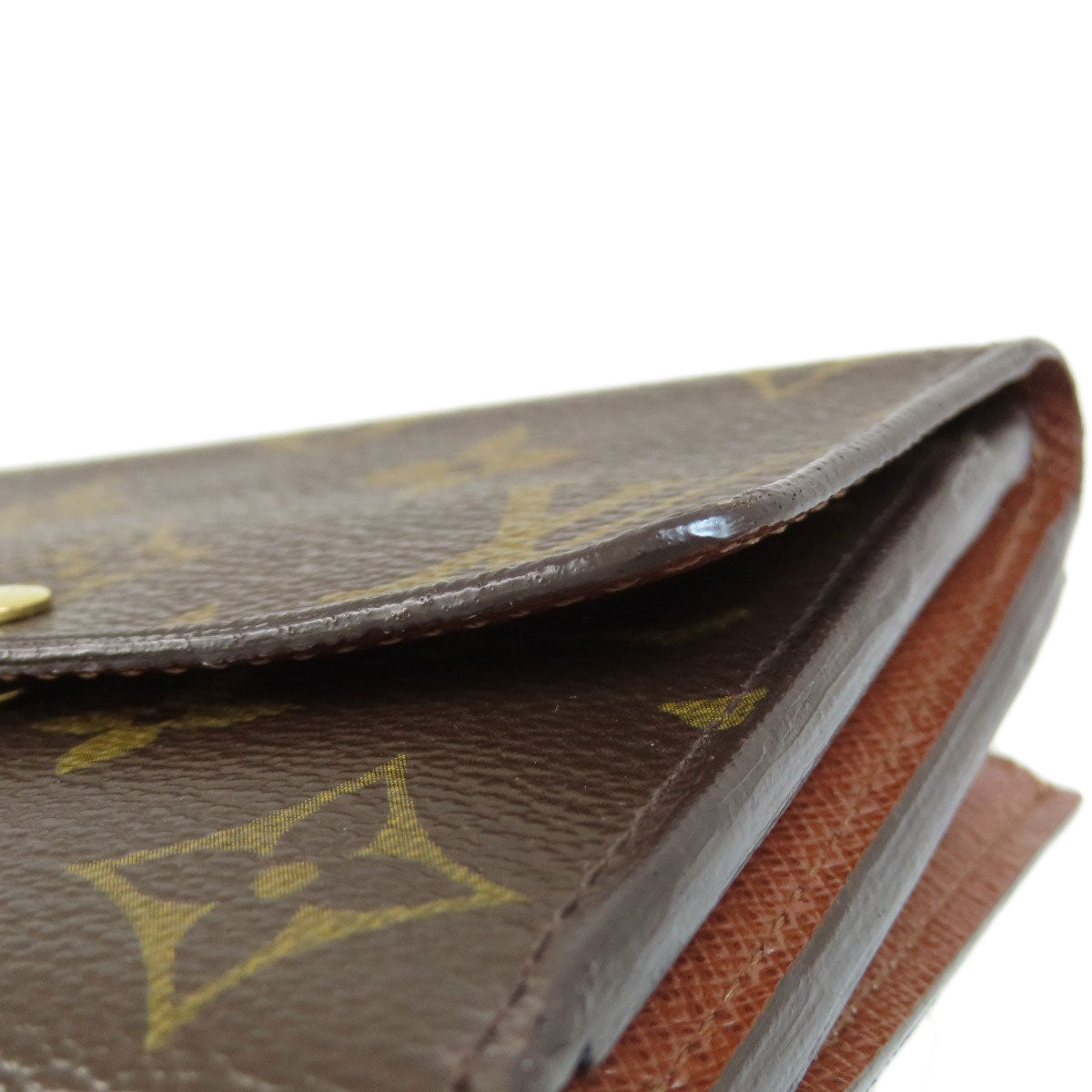 LOUIS VUITTON Bifold Wallet M60402 Monogram canvas Brown Portefeuille Anais Women Used