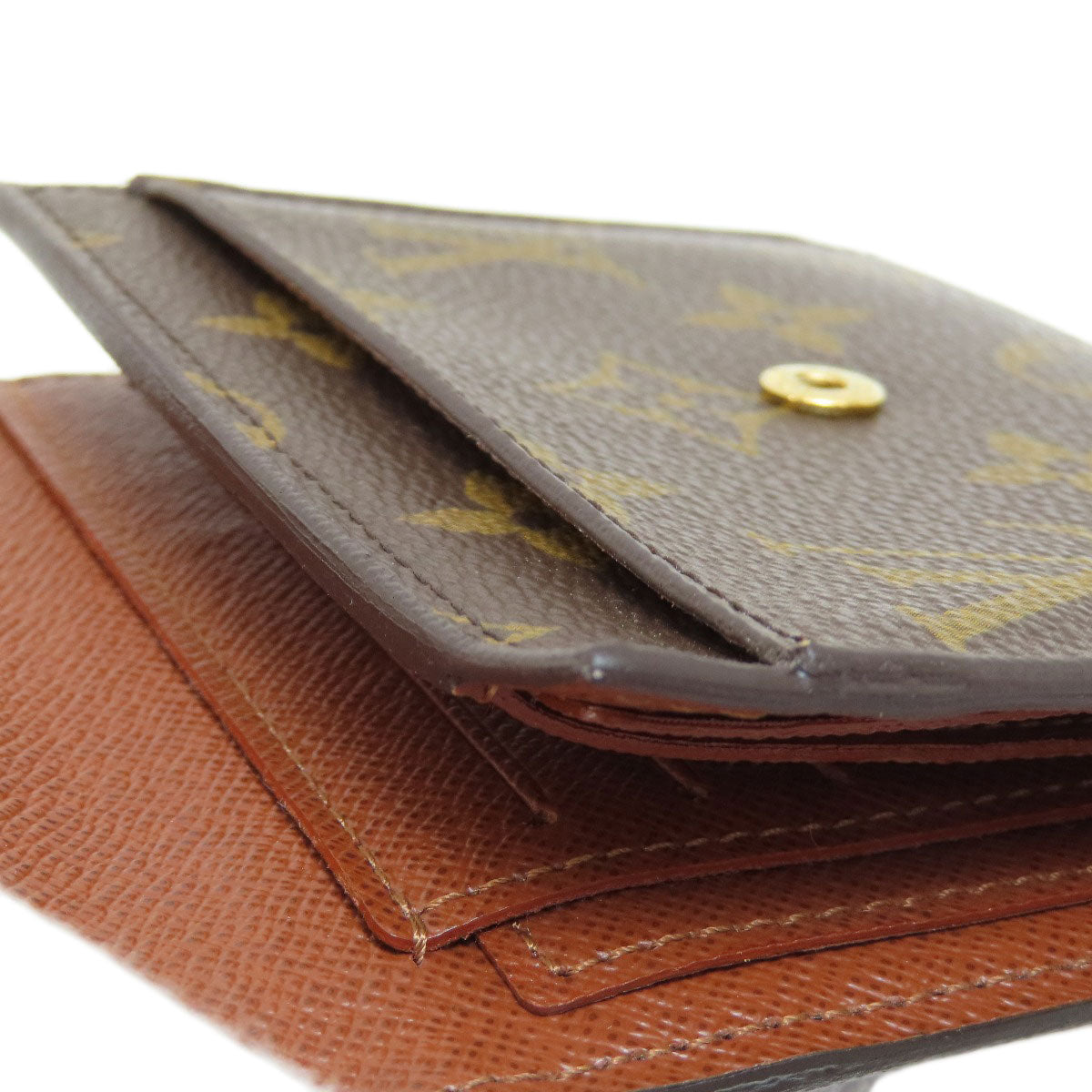 LOUIS VUITTON Bifold Wallet M60402 Monogram canvas Brown Portefeuille Anais Women Used
