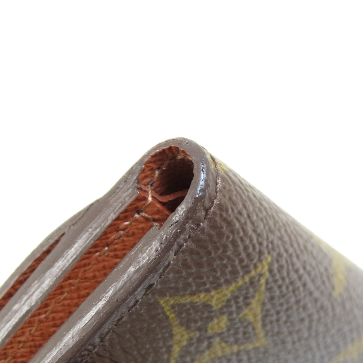 LOUIS VUITTON Bifold Wallet M60402 Monogram canvas Brown Portefeuille Anais Women Used