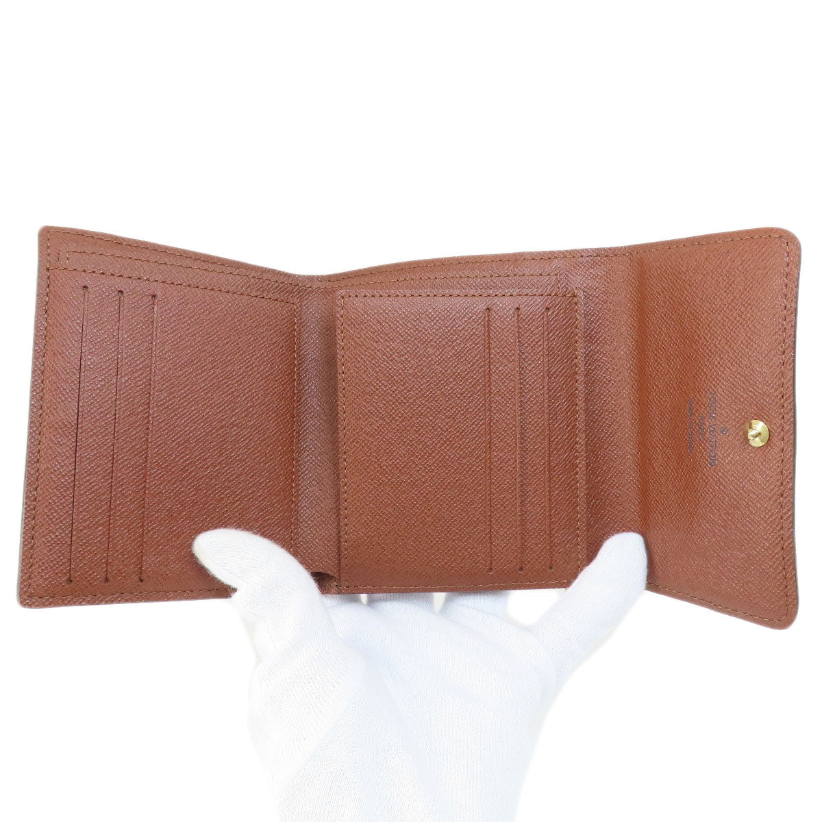 LOUIS VUITTON Bifold Wallet M60402 Monogram canvas Brown Portefeuille Anais Women Used