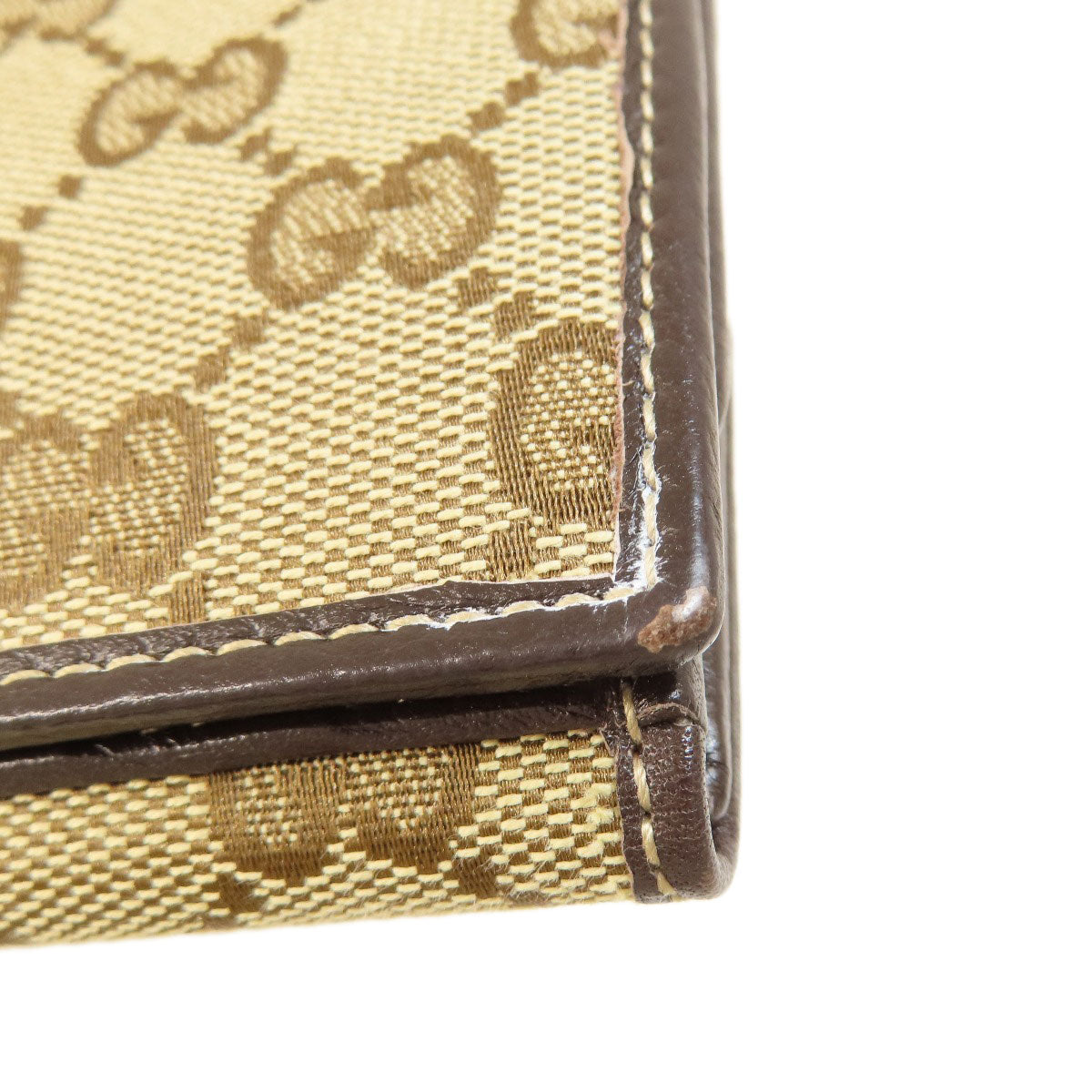 GUCCI Long Wallet Purse 212089 canvas Brown GG