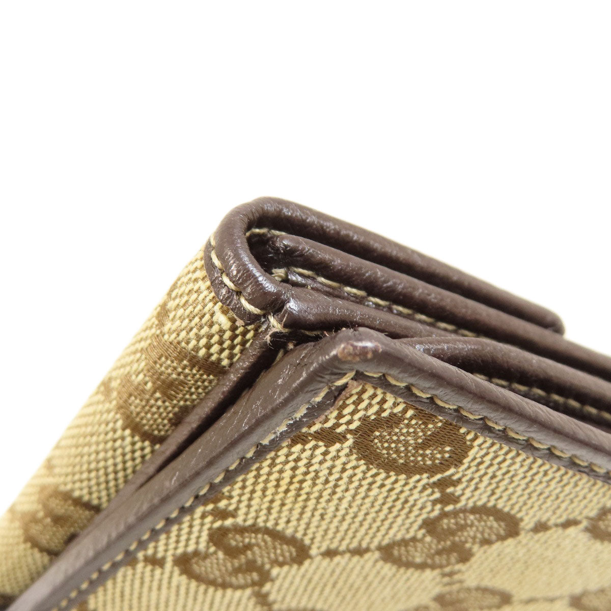 GUCCI Long Wallet Purse 212089 canvas Brown GG