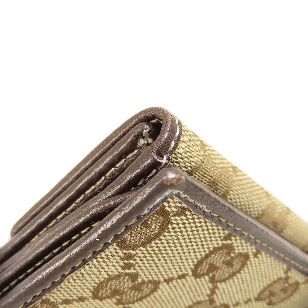GUCCI Long Wallet Purse 212089 canvas Brown GG