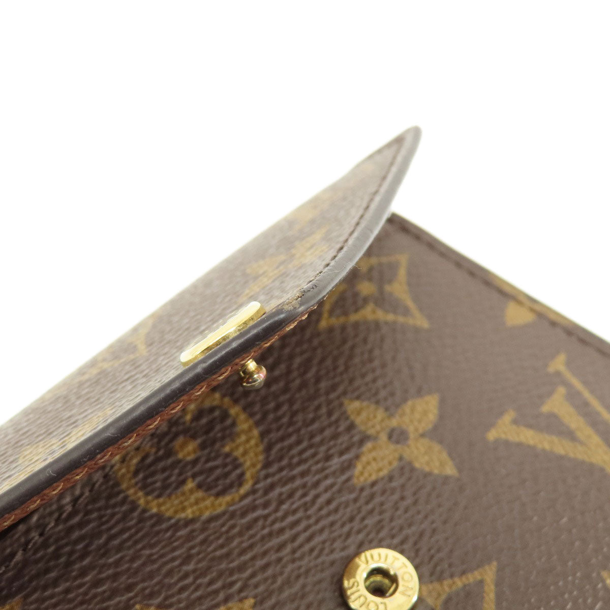 LOUIS VUITTON Bifold Wallet M62472 Monogram canvas Brown Portefeuille Victorine Women Used