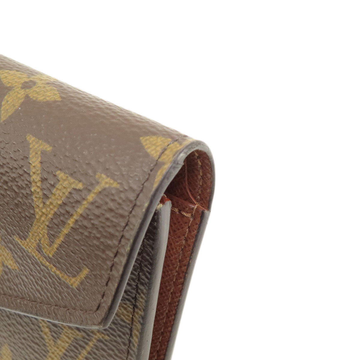 LOUIS VUITTON Bifold Wallet M62472 Monogram canvas Brown Portefeuille Victorine Women Used