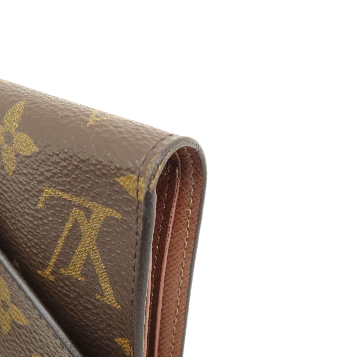 LOUIS VUITTON Bifold Wallet M62472 Monogram canvas Brown Portefeuille Victorine Women Used