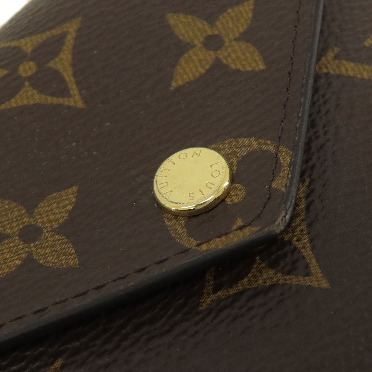 LOUIS VUITTON Bifold Wallet M62472 Monogram canvas Brown Portefeuille Victorine Women Used