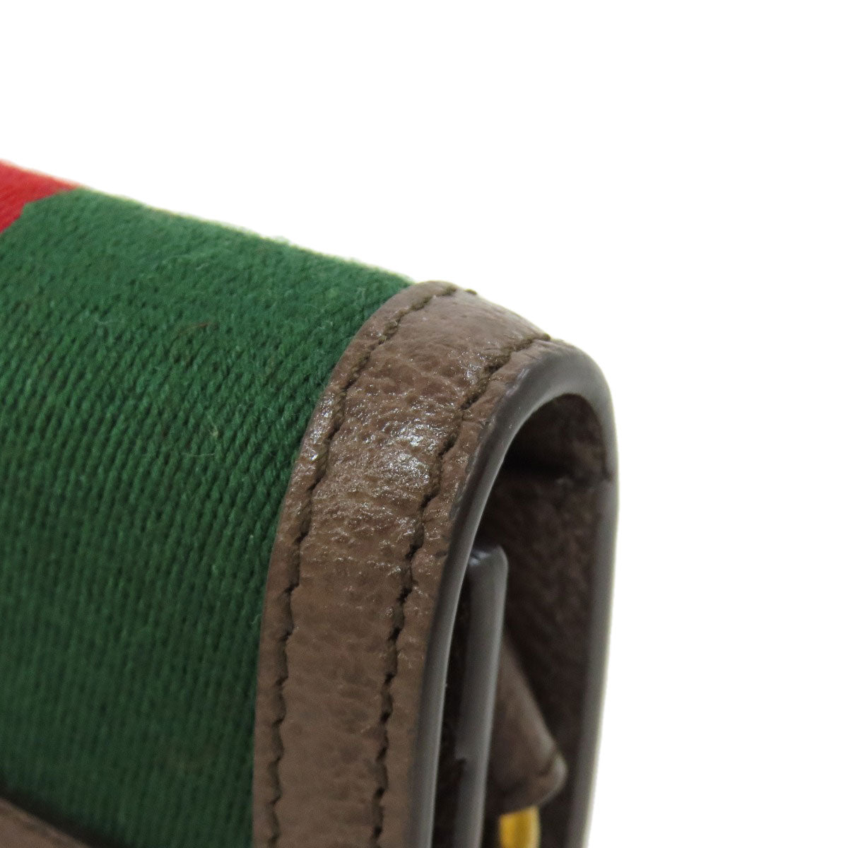 GUCCI Key case Key holder  722950 Canvas, Leather Brown GG Marmont Sherry Line Women Used