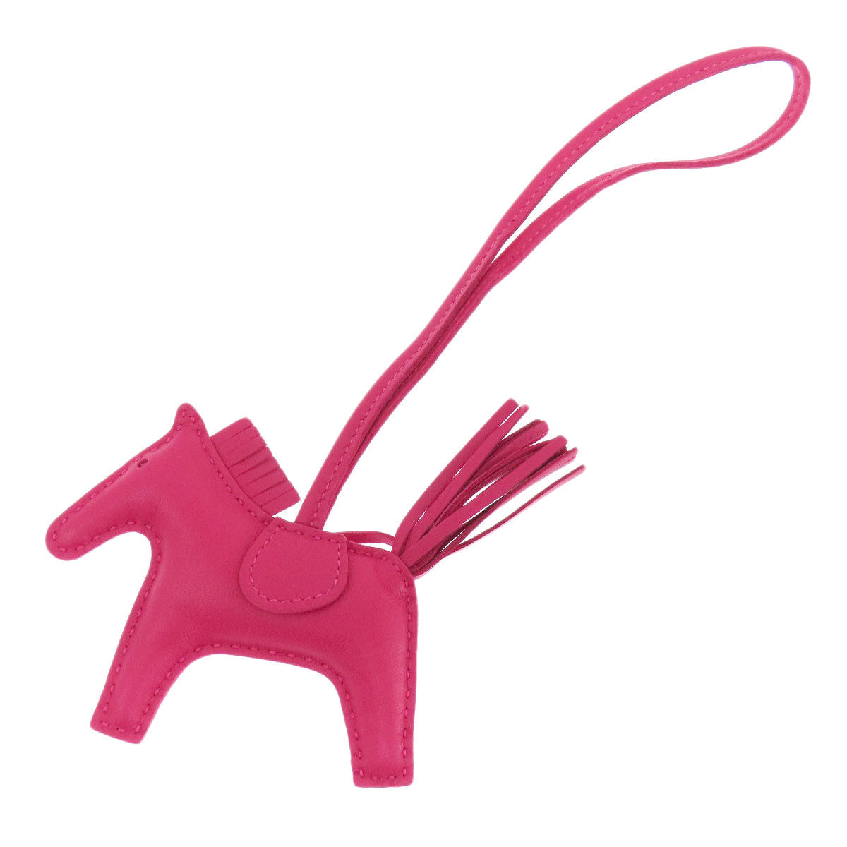 HERMES key ring Anemiro pink Rodeo Charm PM Women Used