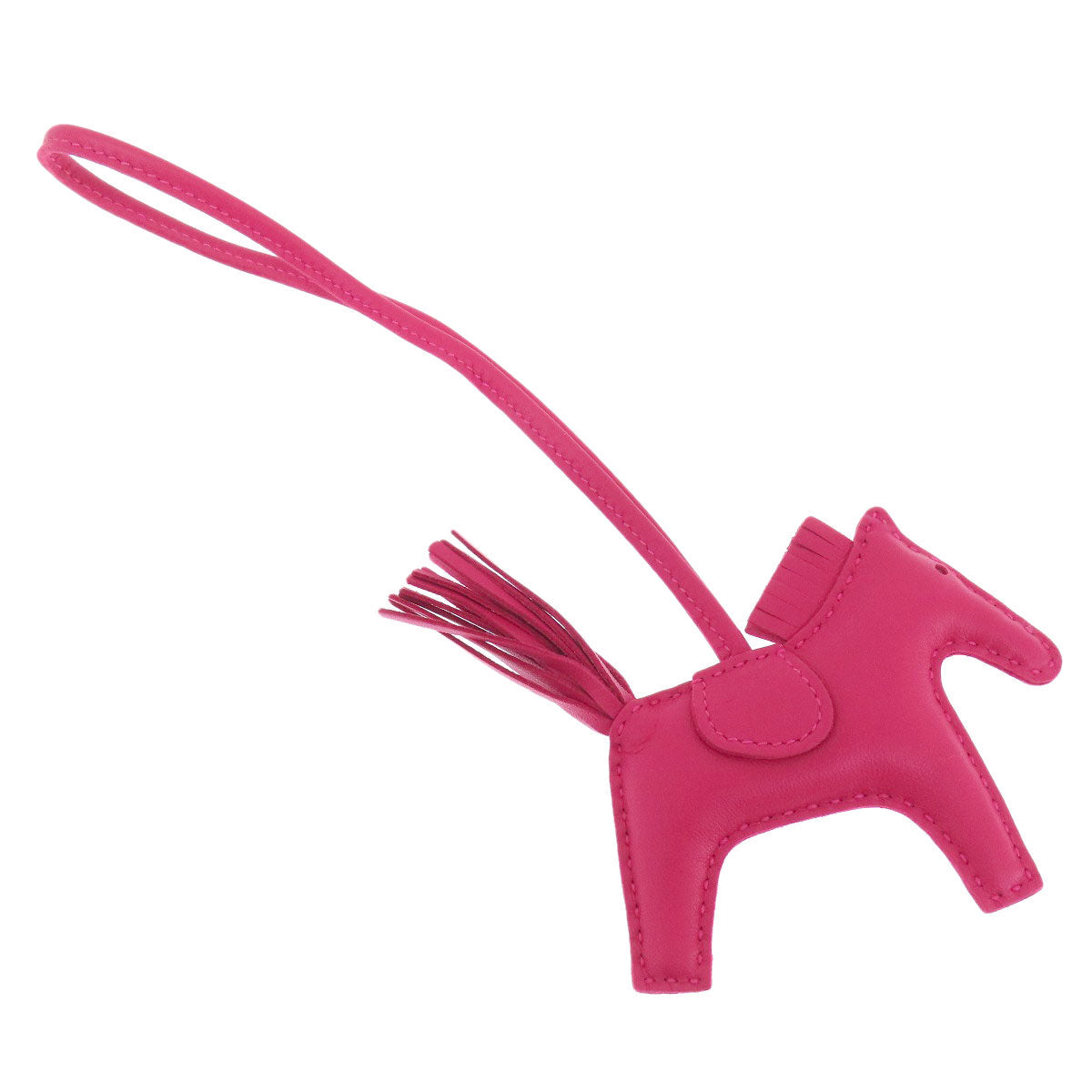 HERMES key ring Anemiro pink Rodeo Charm PM Women Used