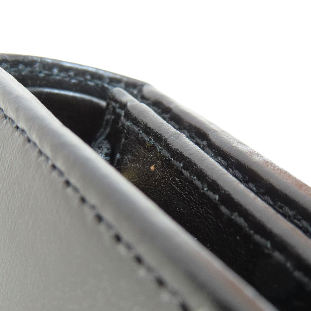 GUCCI Bifold Wallet 621887 leather black Horsebit