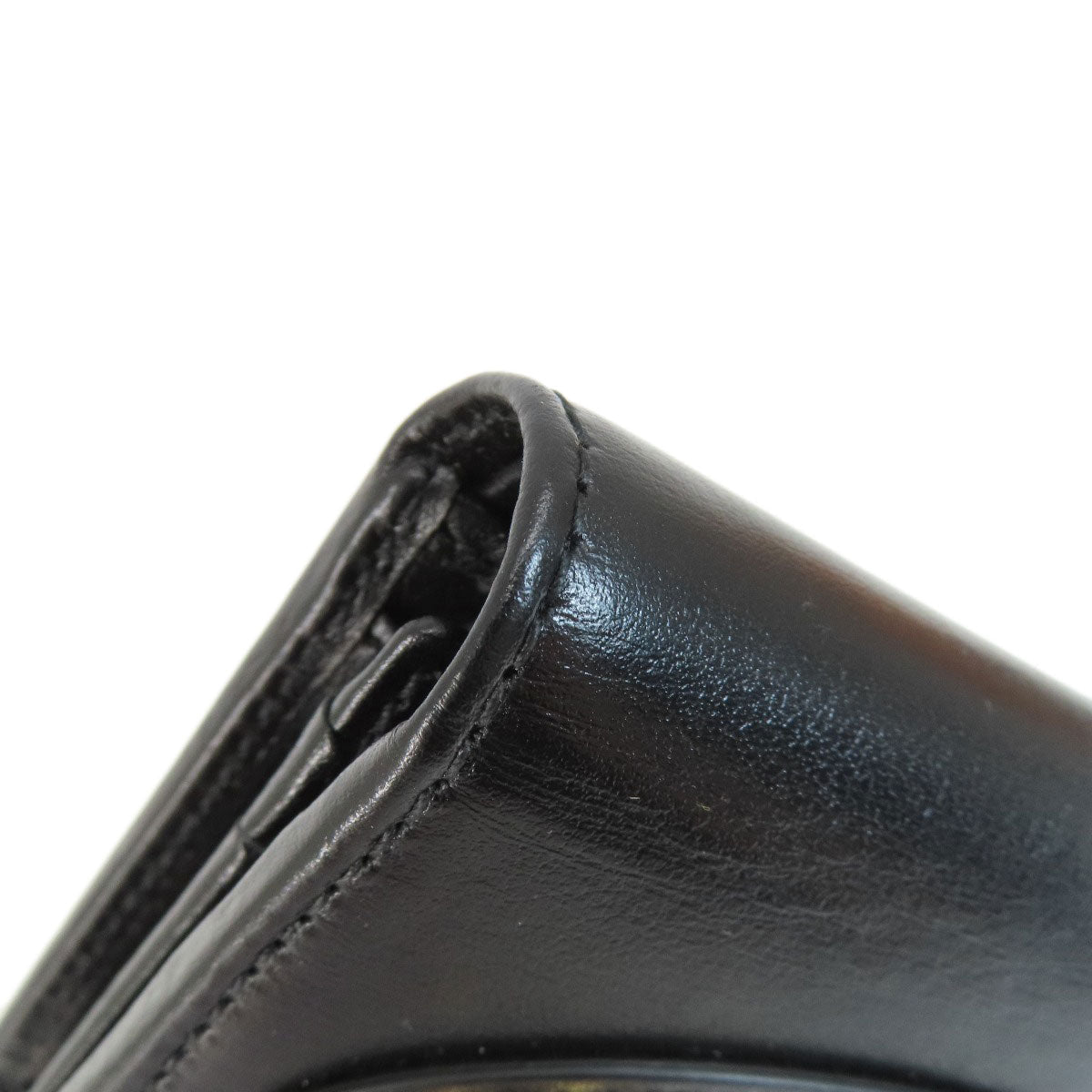 GUCCI Bifold Wallet 621887 leather black Horsebit