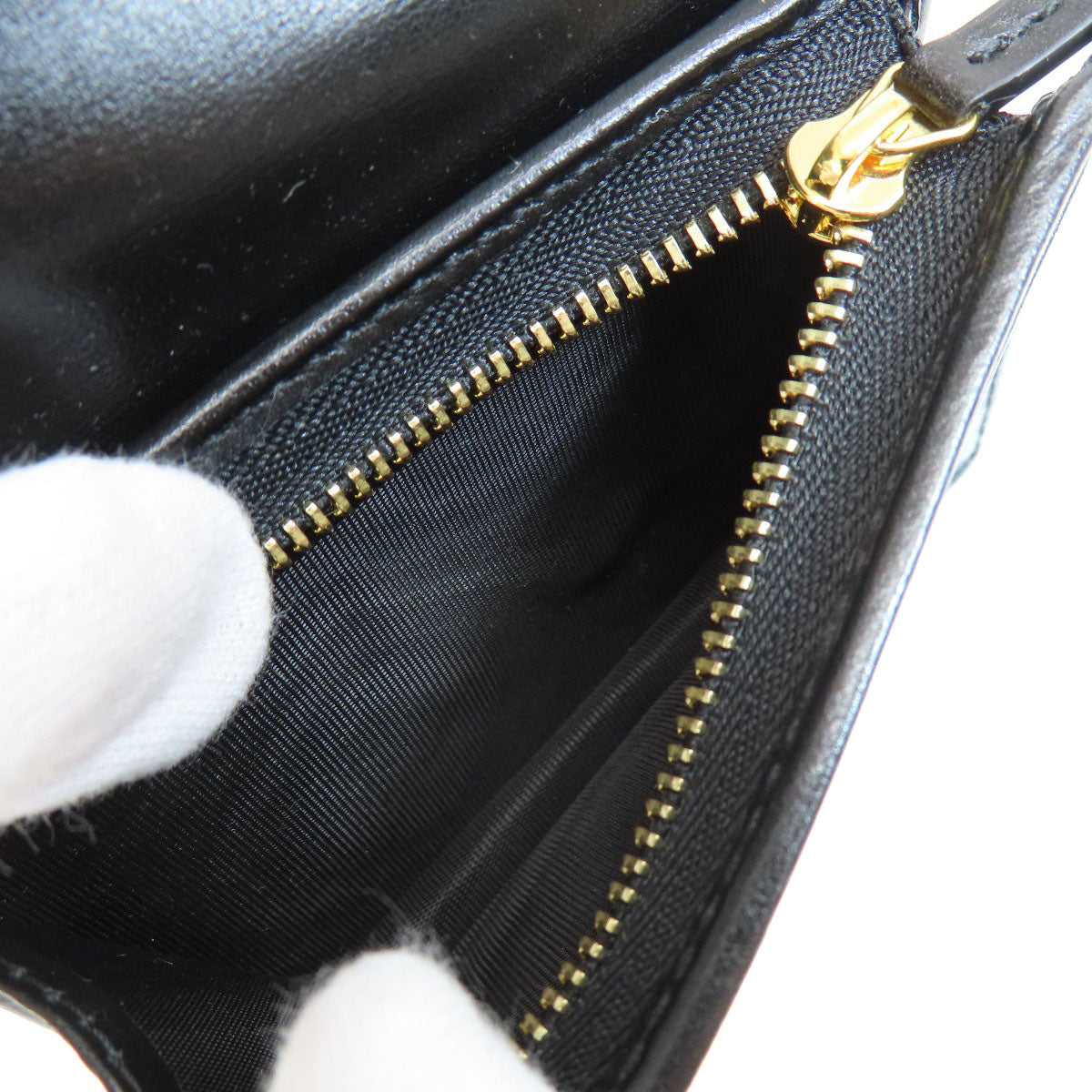GUCCI Bifold Wallet 621887 leather black Horsebit