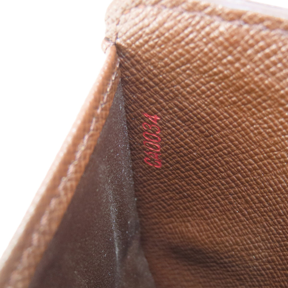 LOUIS VUITTON Bifold Wallet M61668 Damier canvas Brown Compact zip Women Used