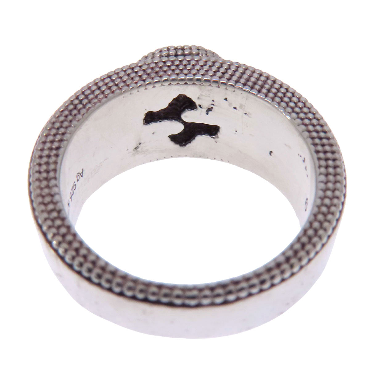 GUCCI Ring SV Silver Interlocking G Women Used