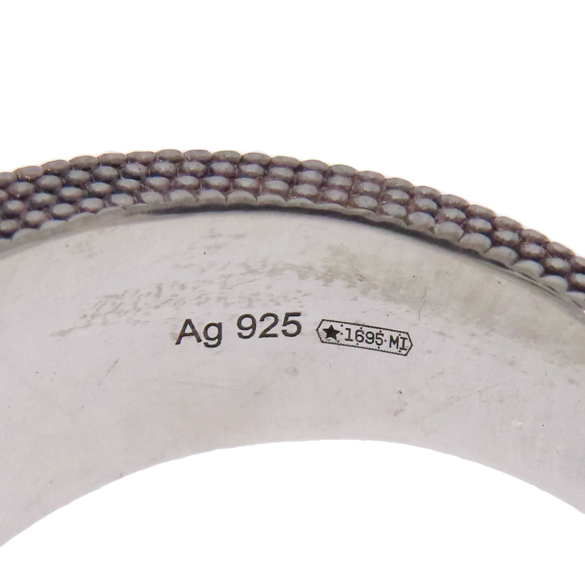 GUCCI Ring SV Silver Interlocking G Women Used