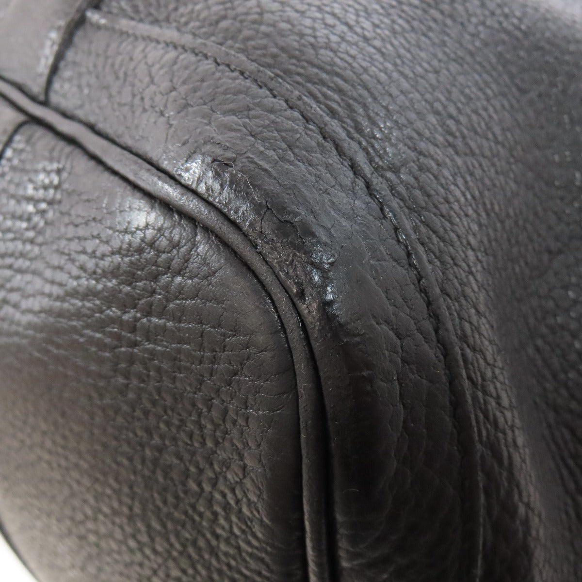 HERMES Tote Bag Togo black Garden Party PM SilverMetal Women Used