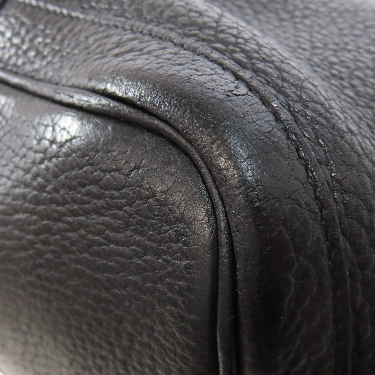HERMES Tote Bag Togo black Garden Party PM SilverMetal Women Used