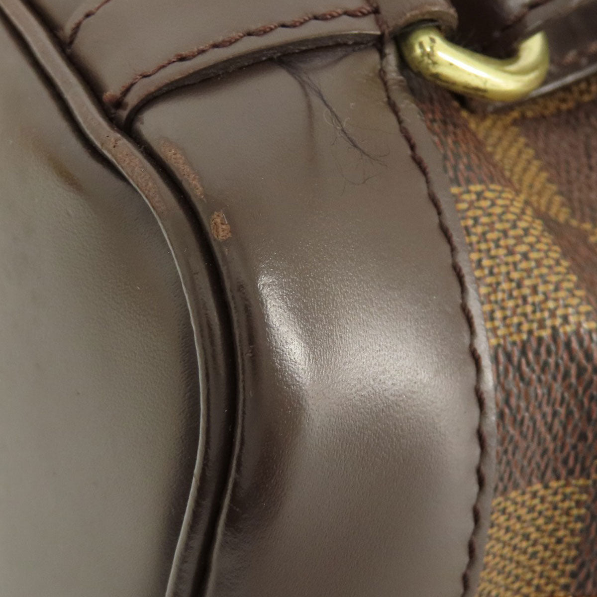 LOUIS VUITTON Backpack N51132 Damier canvas Brown Soho Damier Ebene Women Used