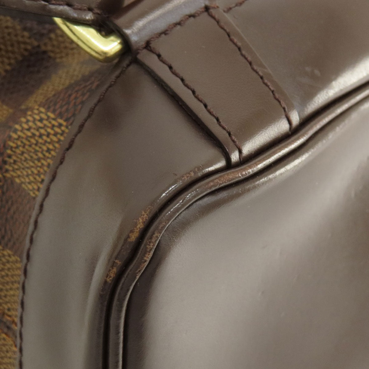 LOUIS VUITTON Backpack N51132 Damier canvas Brown Soho Damier Ebene Women Used