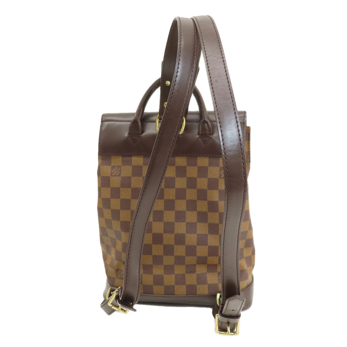 LOUIS VUITTON Backpack N51132 Damier canvas Brown Soho Damier Ebene Women Used