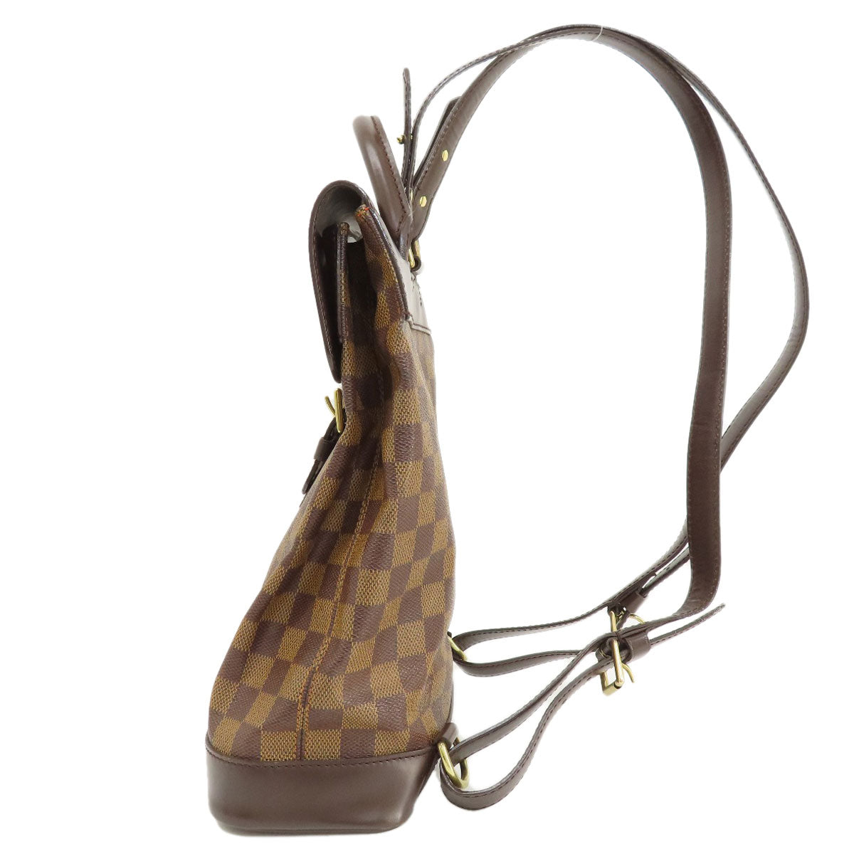 LOUIS VUITTON Backpack N51132 Damier canvas Brown Soho Damier Ebene Women Used