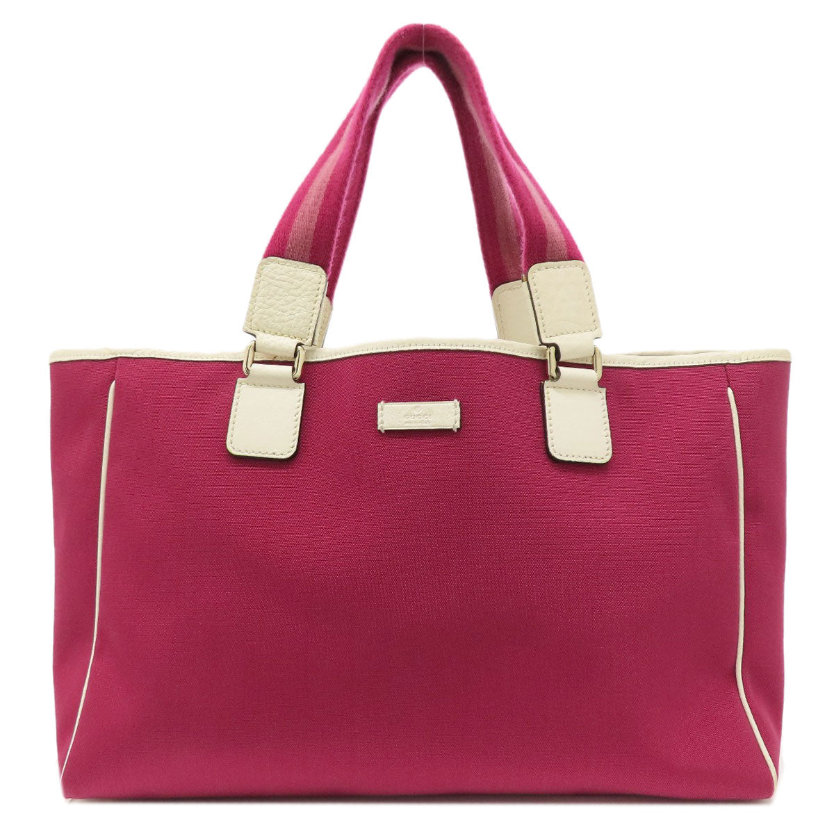 GUCCI Tote Bag 264216 Nylon canvas purple outlet Women Used