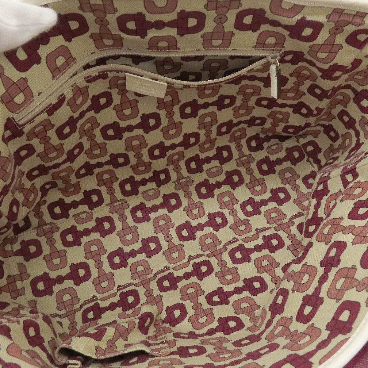 GUCCI Tote Bag 264216 Nylon canvas purple outlet Women Used