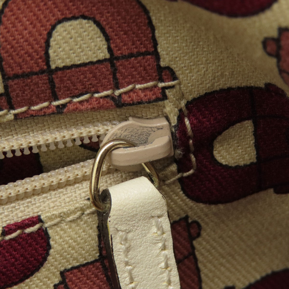 GUCCI Tote Bag 264216 Nylon canvas purple outlet Women Used