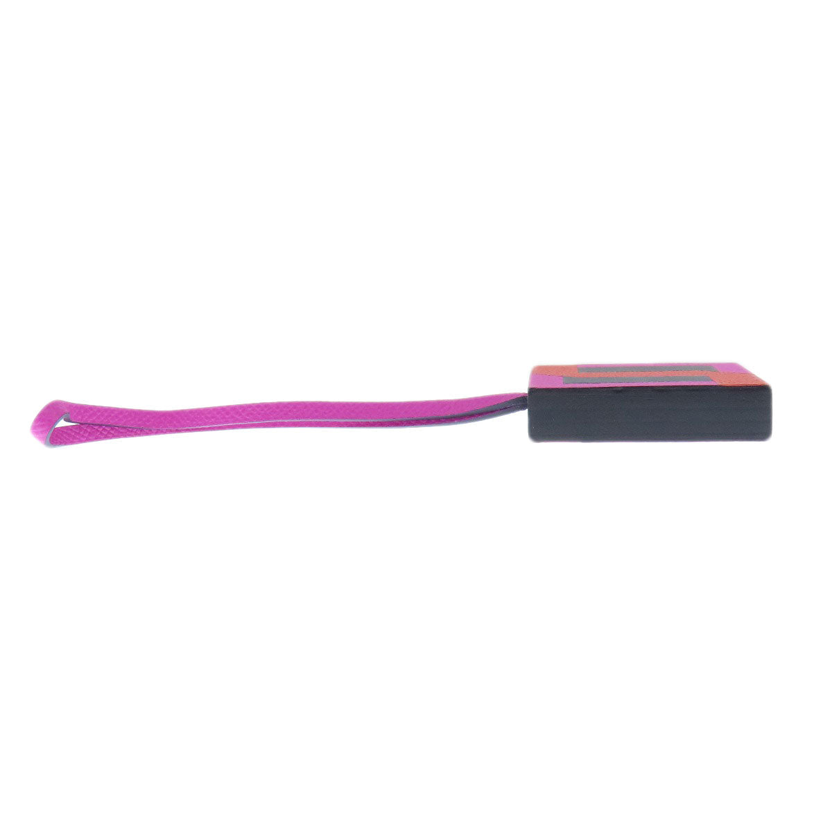 HERMES key ring Epsom, Leather pink Bag Charm Retorokare Women Used