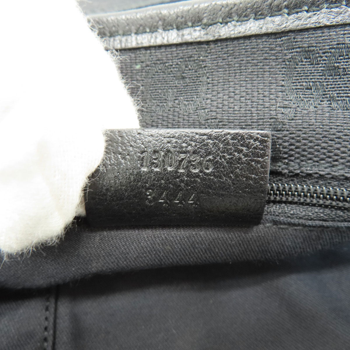 GUCCI Tote Bag 130736 leather black logo Women Used